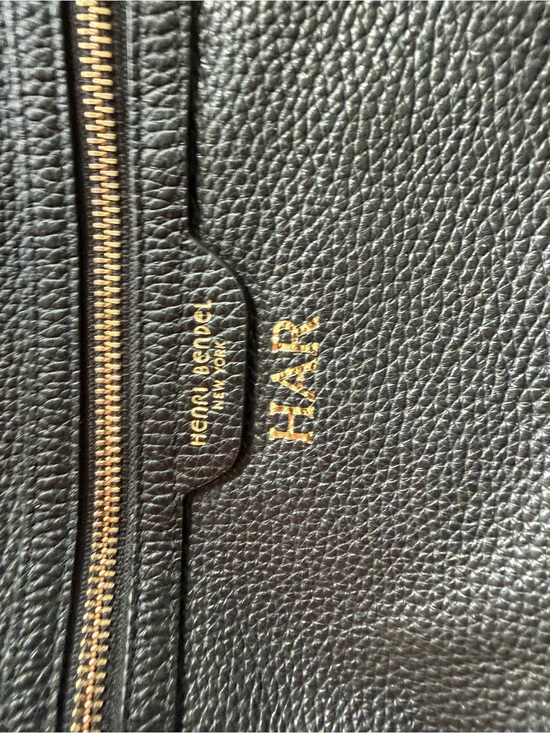 Henri Bendel Black Soft Pebbled Leather Backpack with Gold Hardware #Luxury main image 11